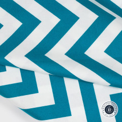 Moda Baumwollstoff Half Moon Modern - Zig Zags Aqua Moda Baumwollstoff Half Moon Modern - Zig Zags Aqua